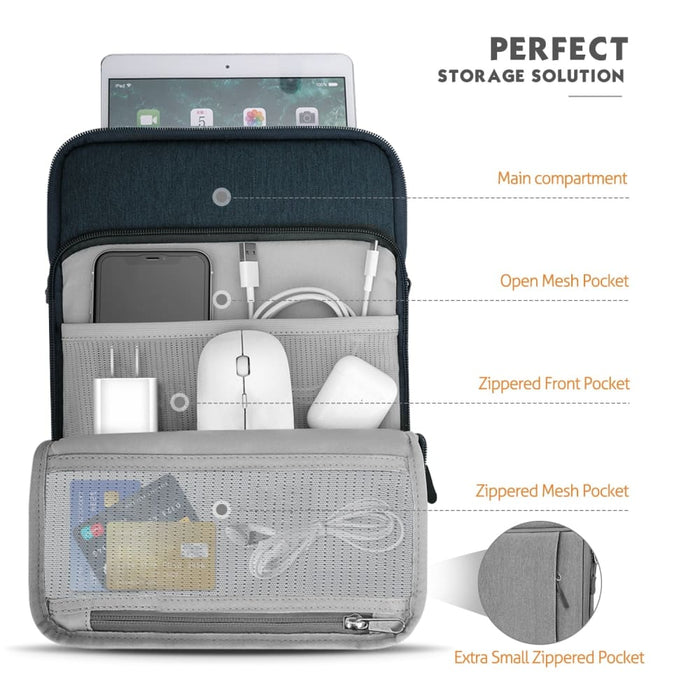 9-11 Inch Tablet Carrying Case with Storage Pockets