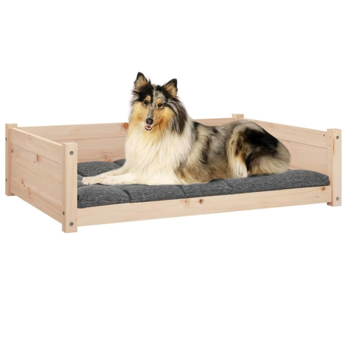 Dog Bed 95.5x65.5x28 Cm Solid Pine Wood Nxoapi