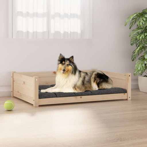 Dog Bed 95.5x65.5x28 Cm Solid Pine Wood Nxoapi