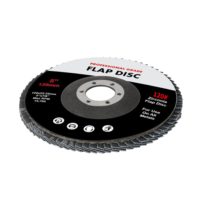 Goslash Picks Flap Discs 125mm 5" Zirconia Sanding Wheel 120 # Sander Grinding x50