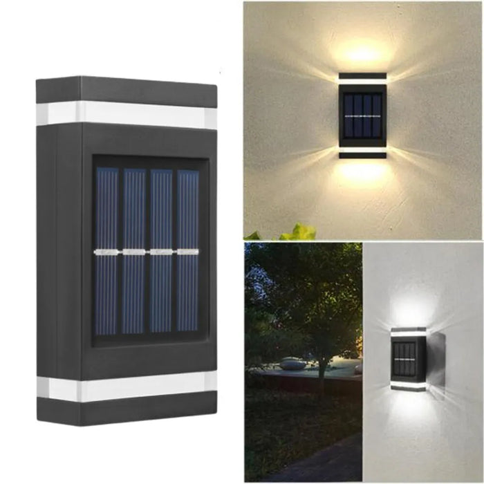 Waterproof Solar Powered Light UP and Down Lamp For Home Garden