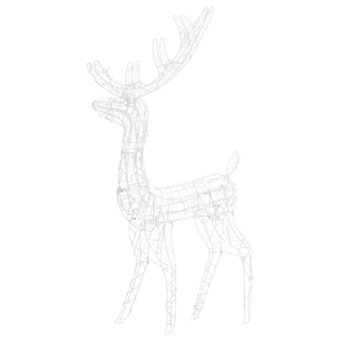 Acrylic Reindeer Christmas Decoration 140 Leds 128cm