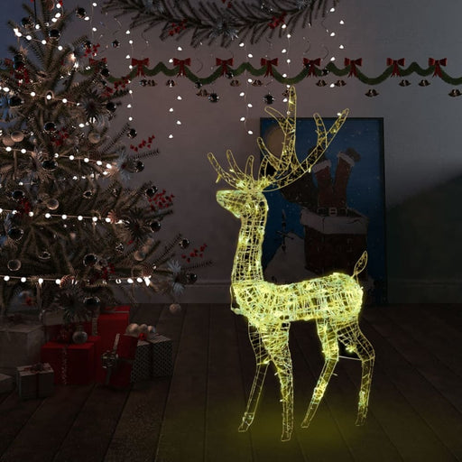 Acrylic Reindeer Christmas Decoration 140 Leds 128cm Warm