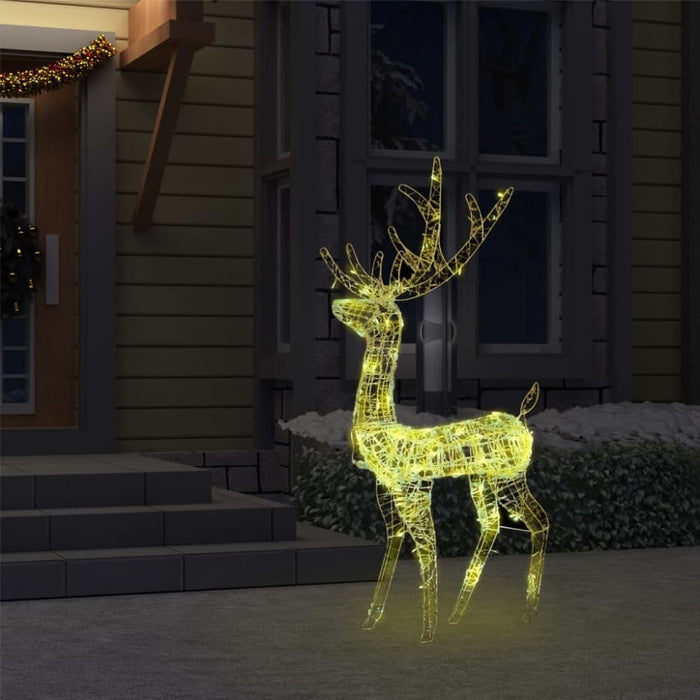 Acrylic Reindeer Christmas Decoration 140 Leds 128cm Warm