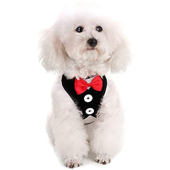 Adjustable Easy Control Breathable No Pull Bowtie Harness