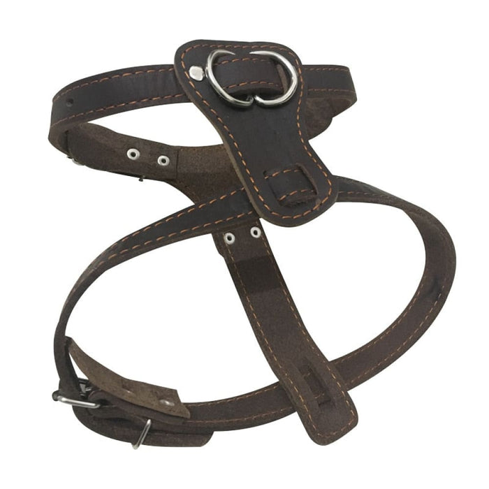 Adjustable Strap Leather Dog Harness