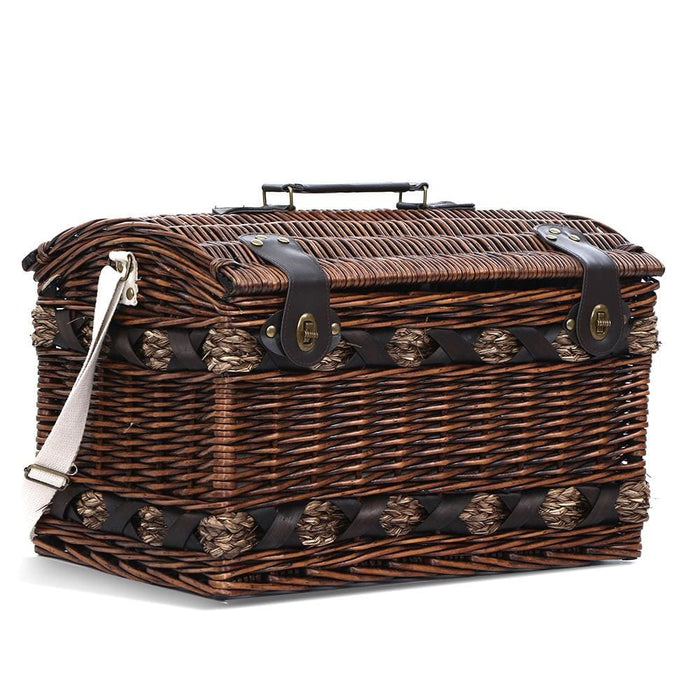 Alfresco 4 Person Wicker Picnic Basket Baskets Outdoor