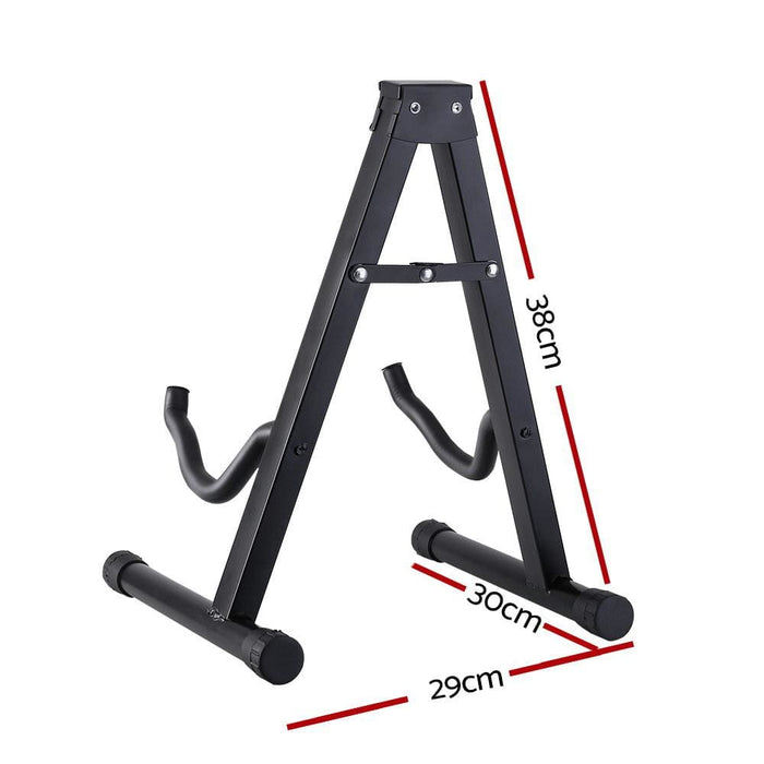 Alpha Folding Acoustic Guitar Stand Bass Floor Rack Holder