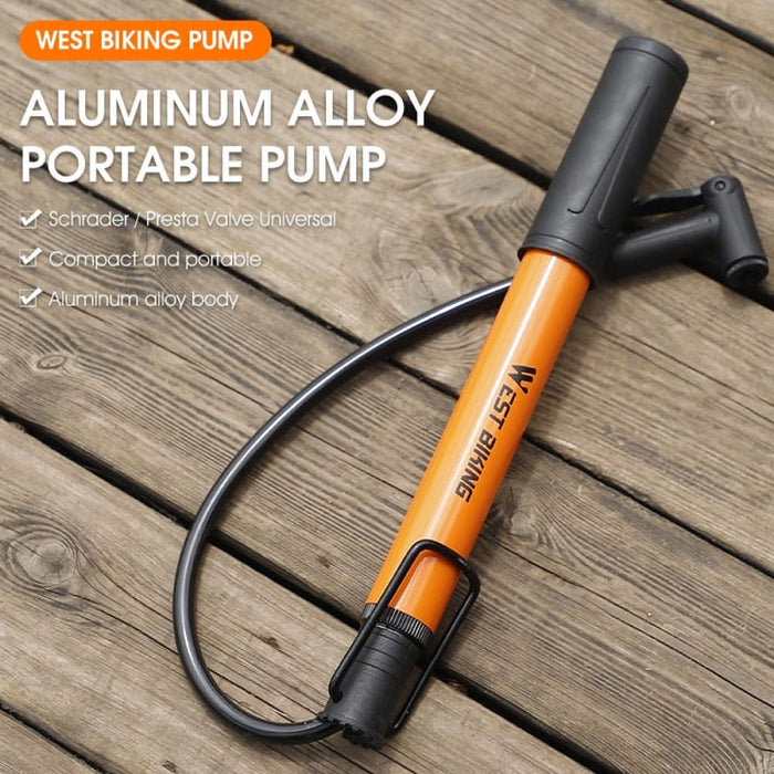 Aluminum Alloy Portable Bicycle Foot Pump