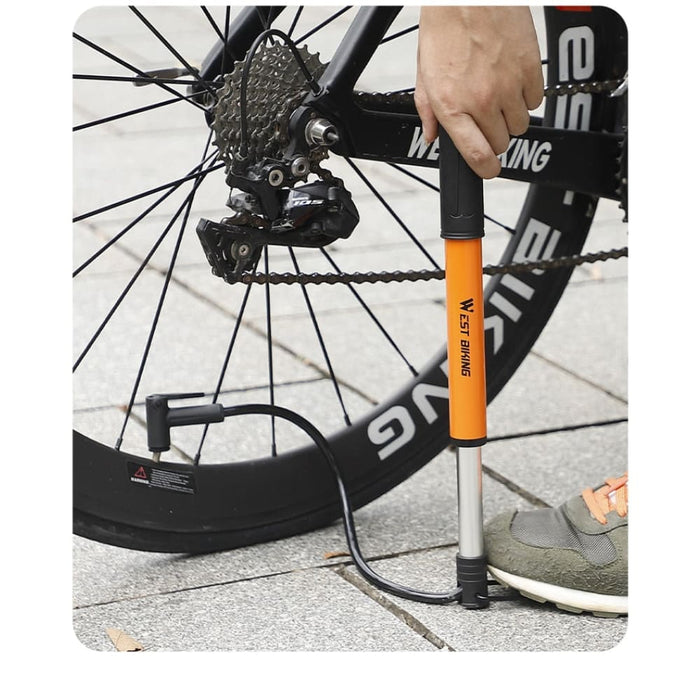 Aluminum Alloy Portable Bicycle Foot Pump