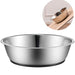 Anti Skid Stainless Steel Dog Bowl Water Food With Silicone