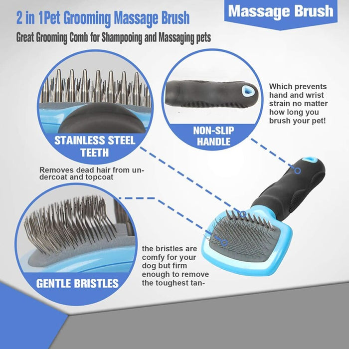 Anti-slip Dematting Dog Brush Effectively Removes Tangles