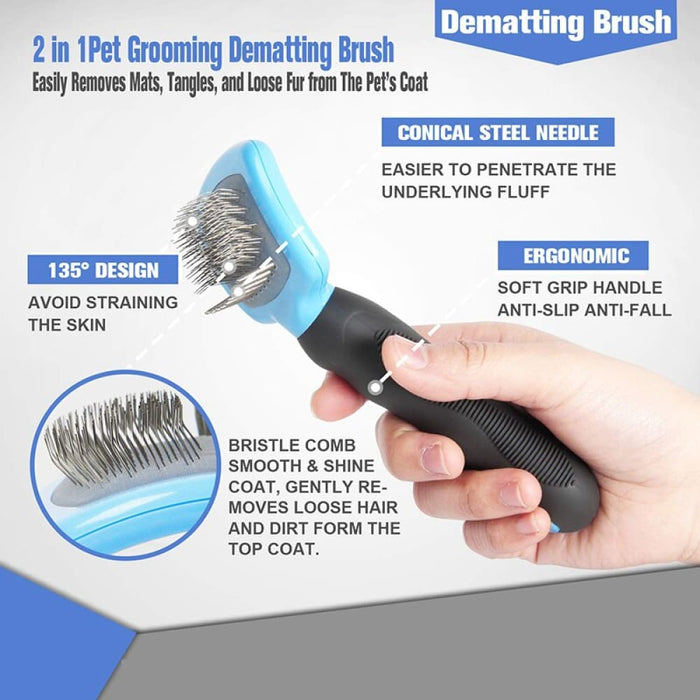 Anti-slip Dematting Dog Brush Effectively Removes Tangles