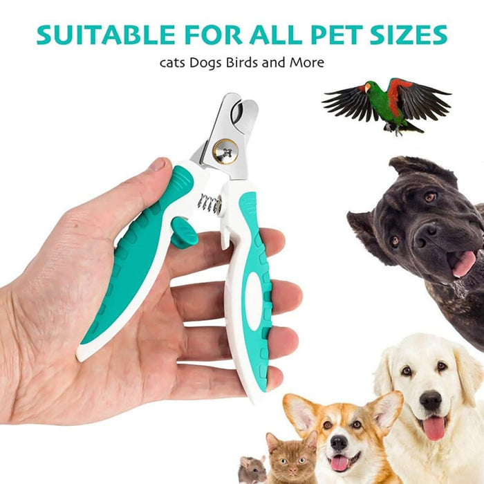 Anti-slip Ergonomic Handle Pet Nail Trimmer Grooming Tool