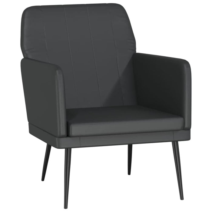 Armchair Black 61x78x80 Cm Faux Leather Tpotkx