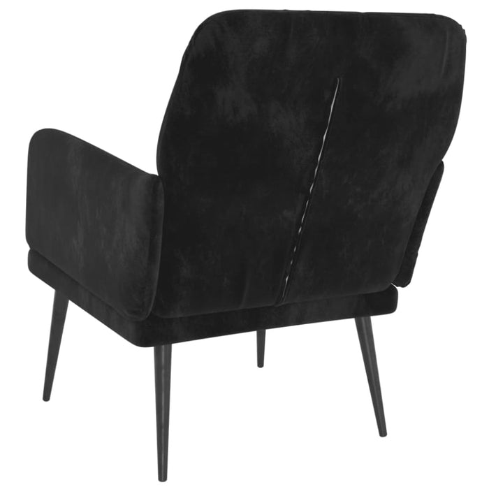 Armchair Black 62x79x79 Cm Velvet Tpoabk