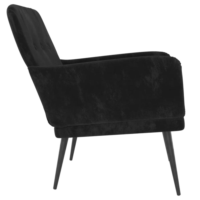 Armchair Black 62x79x79 Cm Velvet Tpoabk