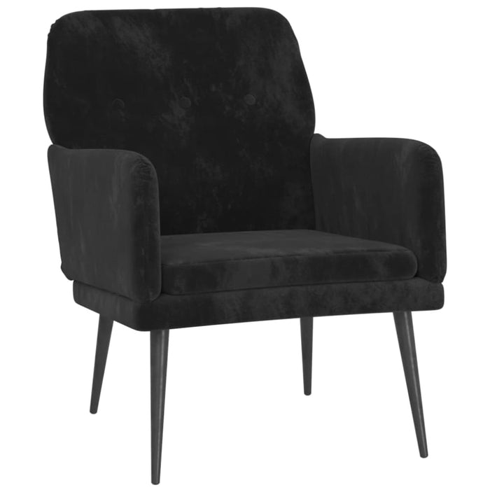 Armchair Black 62x79x79 Cm Velvet Tpoabk