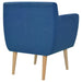 Armchair Blue Fabric Gl8626