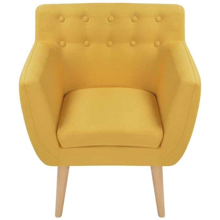 Armchair Yellow Fabric Gl85969