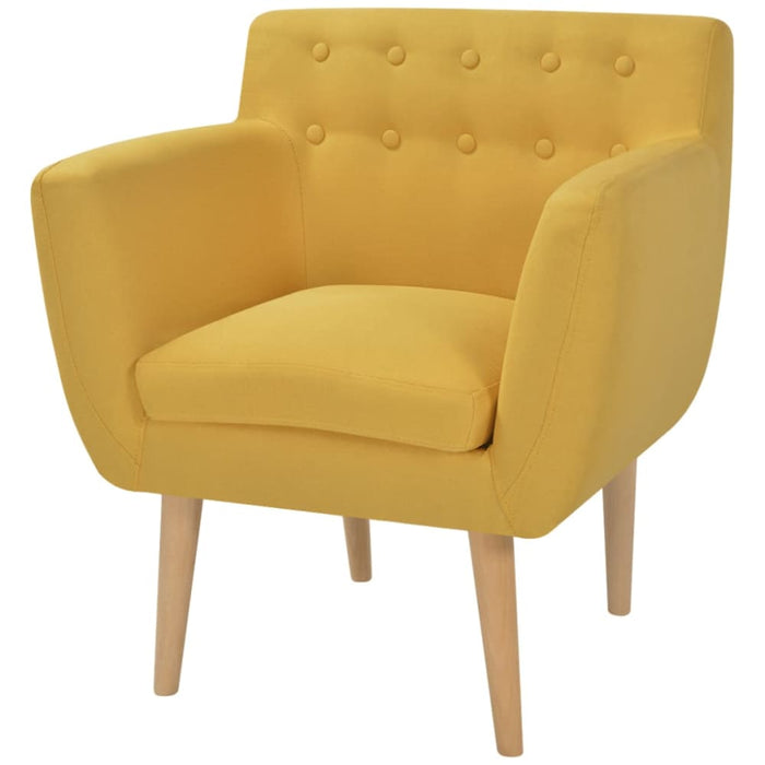 Armchair Yellow Fabric Gl85969