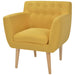 Armchair Yellow Fabric Gl85969