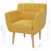 Armchair Yellow Fabric Gl85969