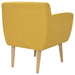 Armchair Yellow Fabric Gl85969