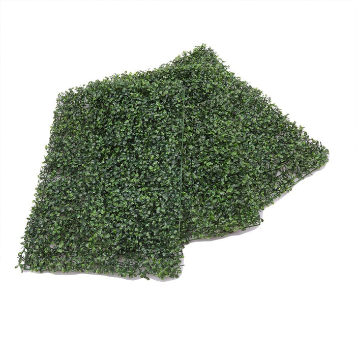 10x Artificial Boxwood Hedge Fake Vertical Garden Green