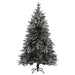 Artificial Christmas Tree Led&ball Set&flocked Snow 210cm