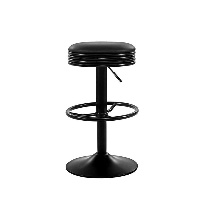 Artiss Set Of 2 Pu Leather Swivel Backless Bar Stools