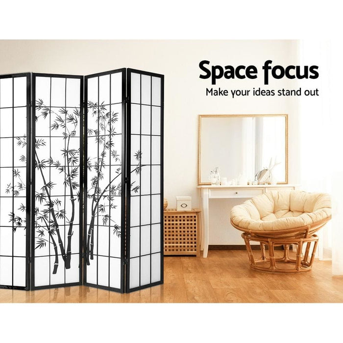 Artiss 4 Panel Room Divider Screen Privacy Dividers Pine