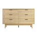 Artiss 6 Chest Of Drawers Rattan Tallboy Cabinet Bedroom