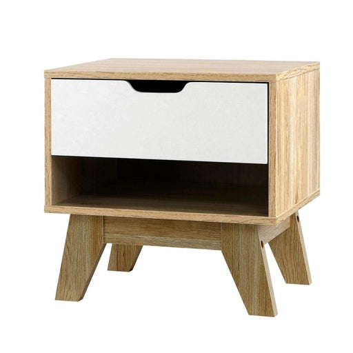 Artiss Bedside Table Drawer Nightstand Shelf Cabinet