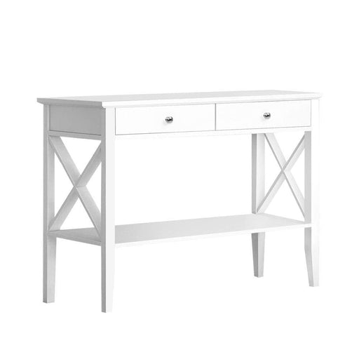 Artiss Console Table Hall Side Entry 2 Drawers Display