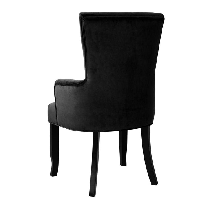 Artiss Dining Chairs French Provincial Chair Velvet Fabric