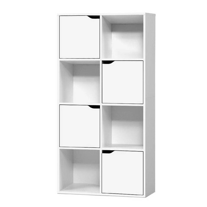 Artiss Display Shelf 8 Cube Storage 4 Door Cabinet