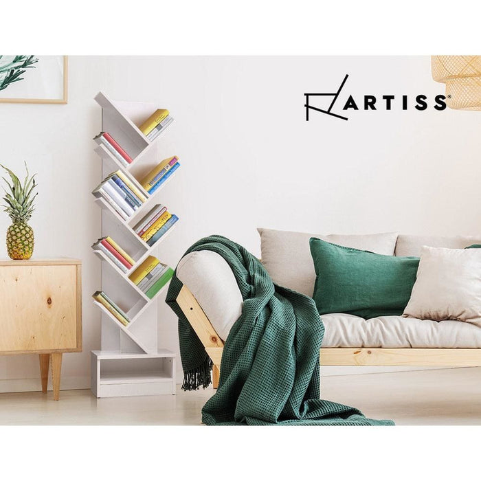 Artiss Display Shelf 9-shelf Tree Bookshelf Book Storage