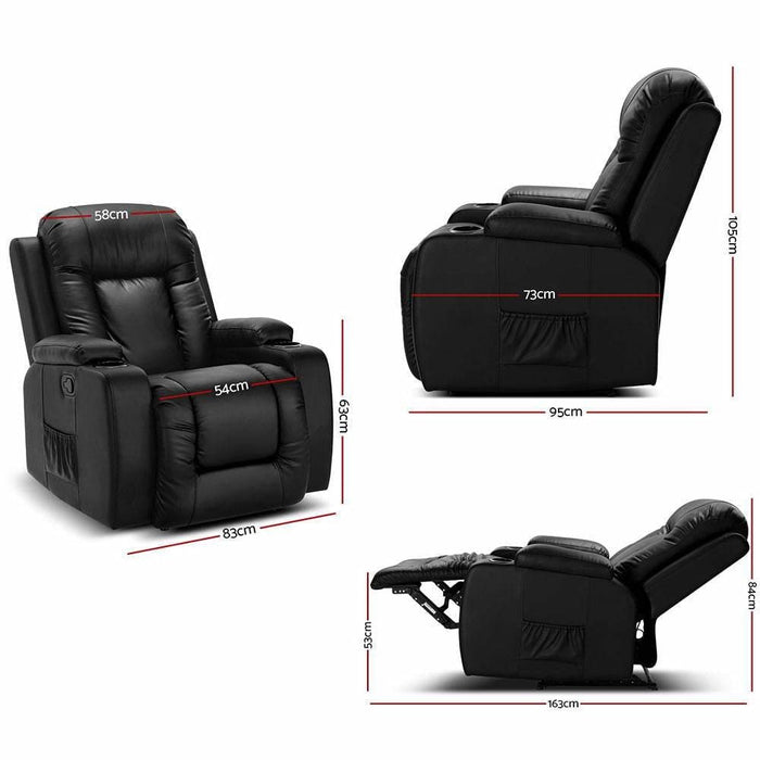 Artiss Electric Massage Chair Recliner Luxury Lounge Sofa