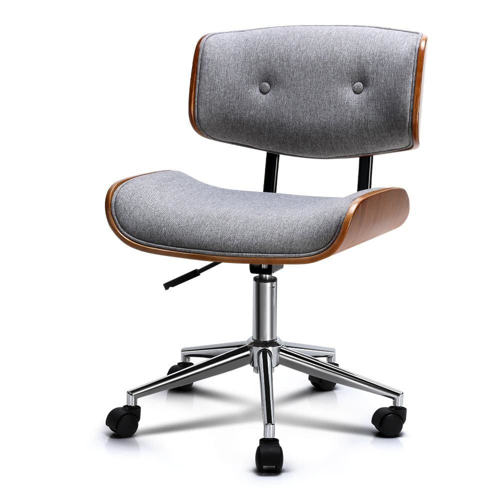 Artiss office chair computer chairs outlet executive wooden bentwood leather seat black