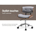 Artiss Executive Wooden Office Chair Fabric Computer Chairs