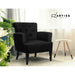 Artiss French Lorraine Chair Retro Wing - Black