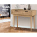 Artiss Rattan Console Table Drawer Storage Hallway Tables