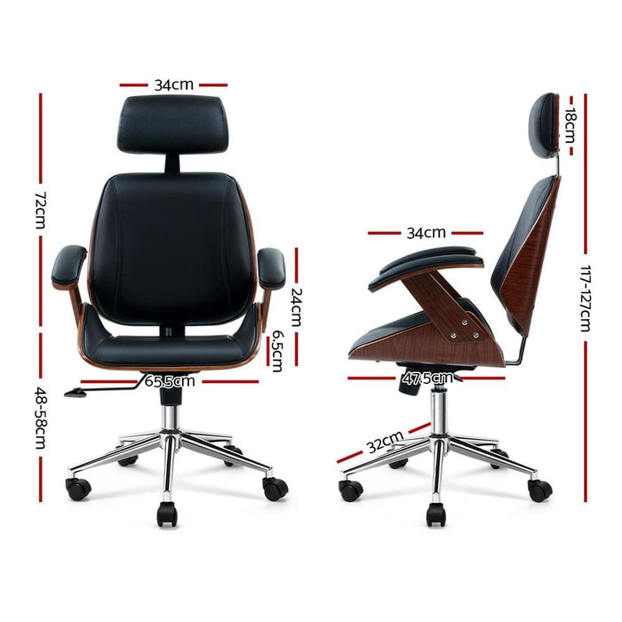 Artiss Wooden Office Chair Computer Gaming Chairs Executive