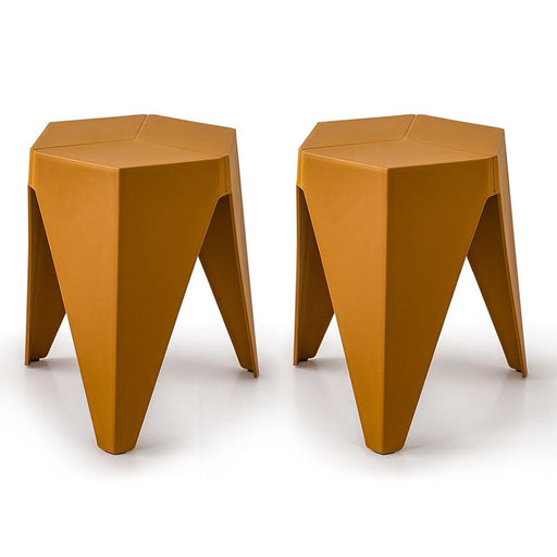 Artissin Set Of 2 Puzzle Stool Plastic Stacking Stools