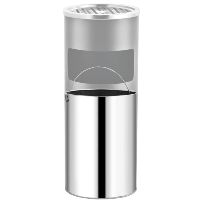 Ashtray Dustbin Hotel 30 l Steel Grey Pobnk