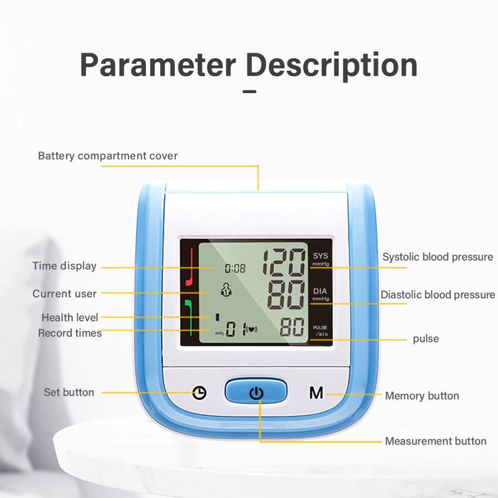 Automatic Wrist Digital Blood Pressure Monitor