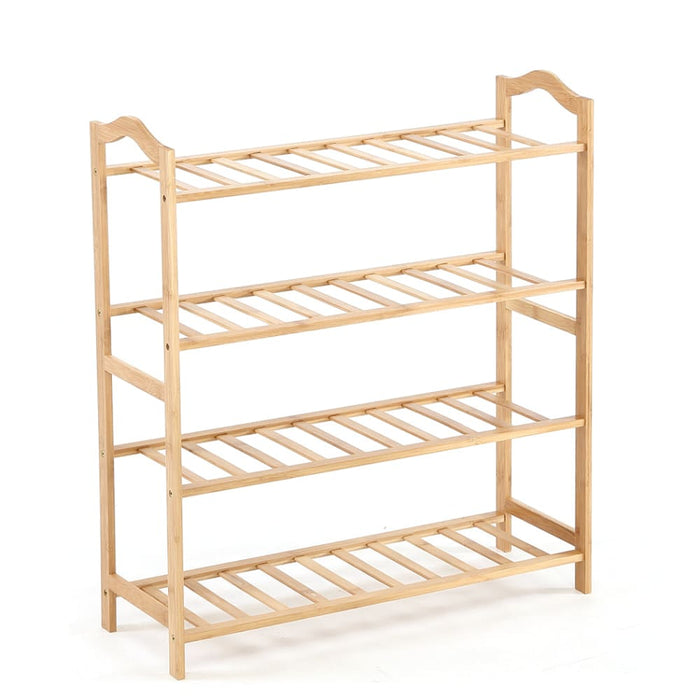 Goslash Picks Bamboo Shoe Rack Storage Wooden Organizer