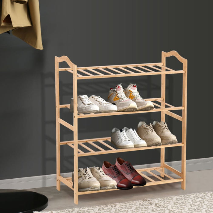 Goslash Picks Bamboo Shoe Rack Storage Wooden Organizer