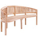 Banana Bench Solid Teak Wood Tobakp